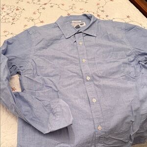Old Navy Men's Sky Blue Casual Button-Down Shirt